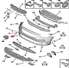 OPEL CORSA F (SENSÖR DELİKSİZ) ÖN TAMPON ORİJİNAL