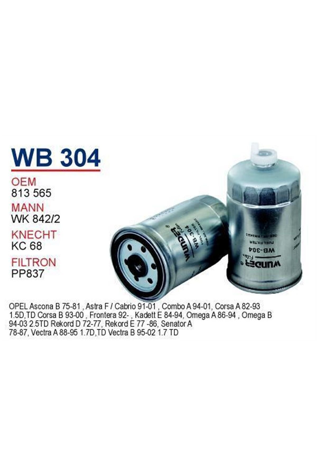 Opel Vectra A 1.7  Dizel Mazot Filtresi