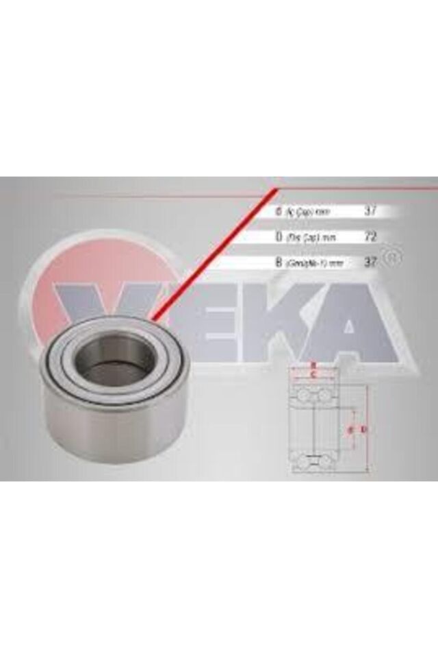 ON TEKERLEK RULMANI SOL-SAG ABSLI 37X72X37 ALBEA 1.3 MJT 03-07 DOBLO 1.3 MJT-1.9 JTD 01-10 LINEA 1.3