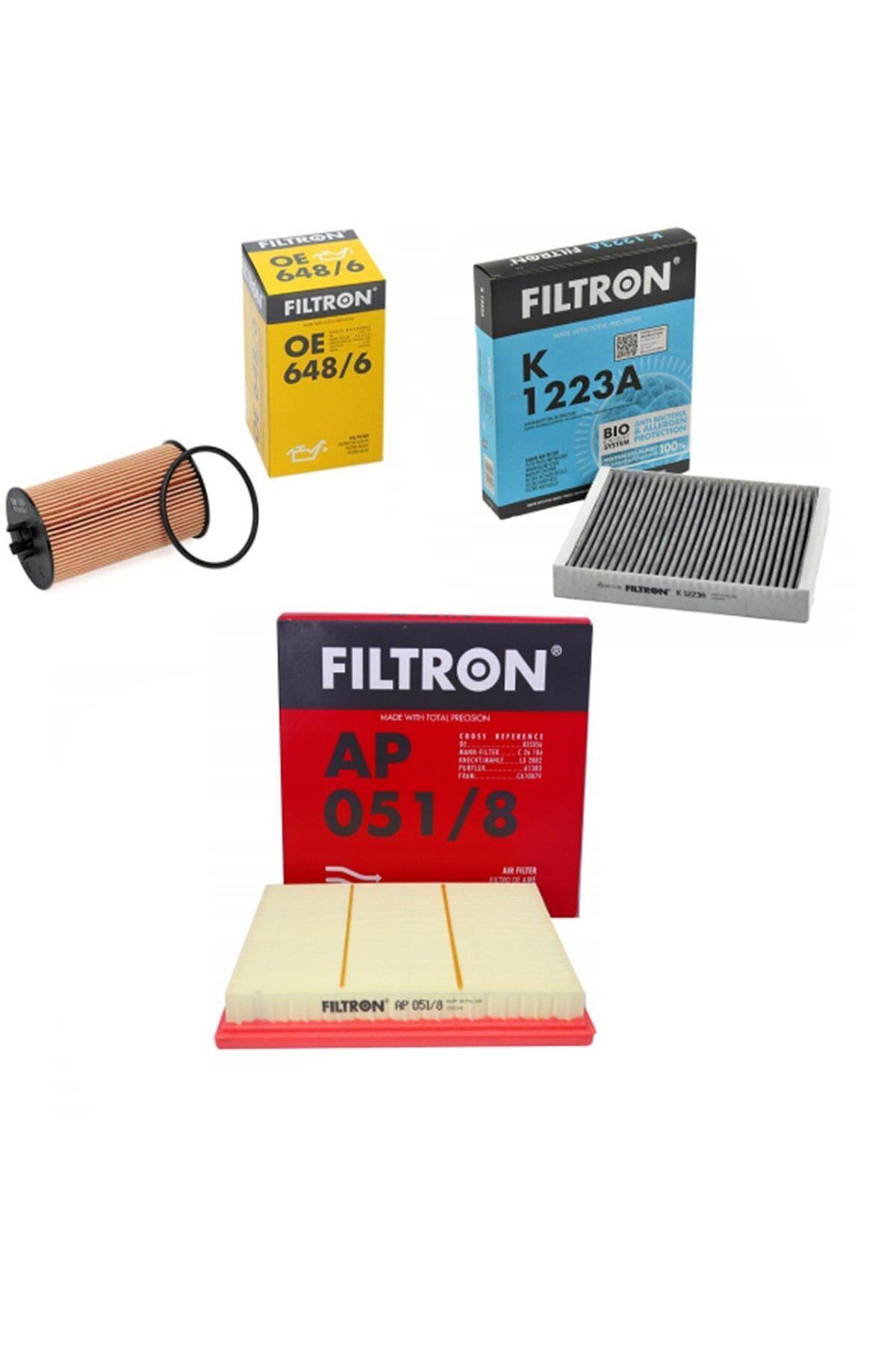 Opel Astra J 1.6 Benzinli 115 BG Bakım Filtre Seti Karbonlu Filtron Marka