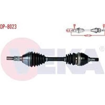 KOMPLE AKS SOL ON OPEL VECTRA C 1.6 16v UZUNLUK 617,5mm 2002-2008